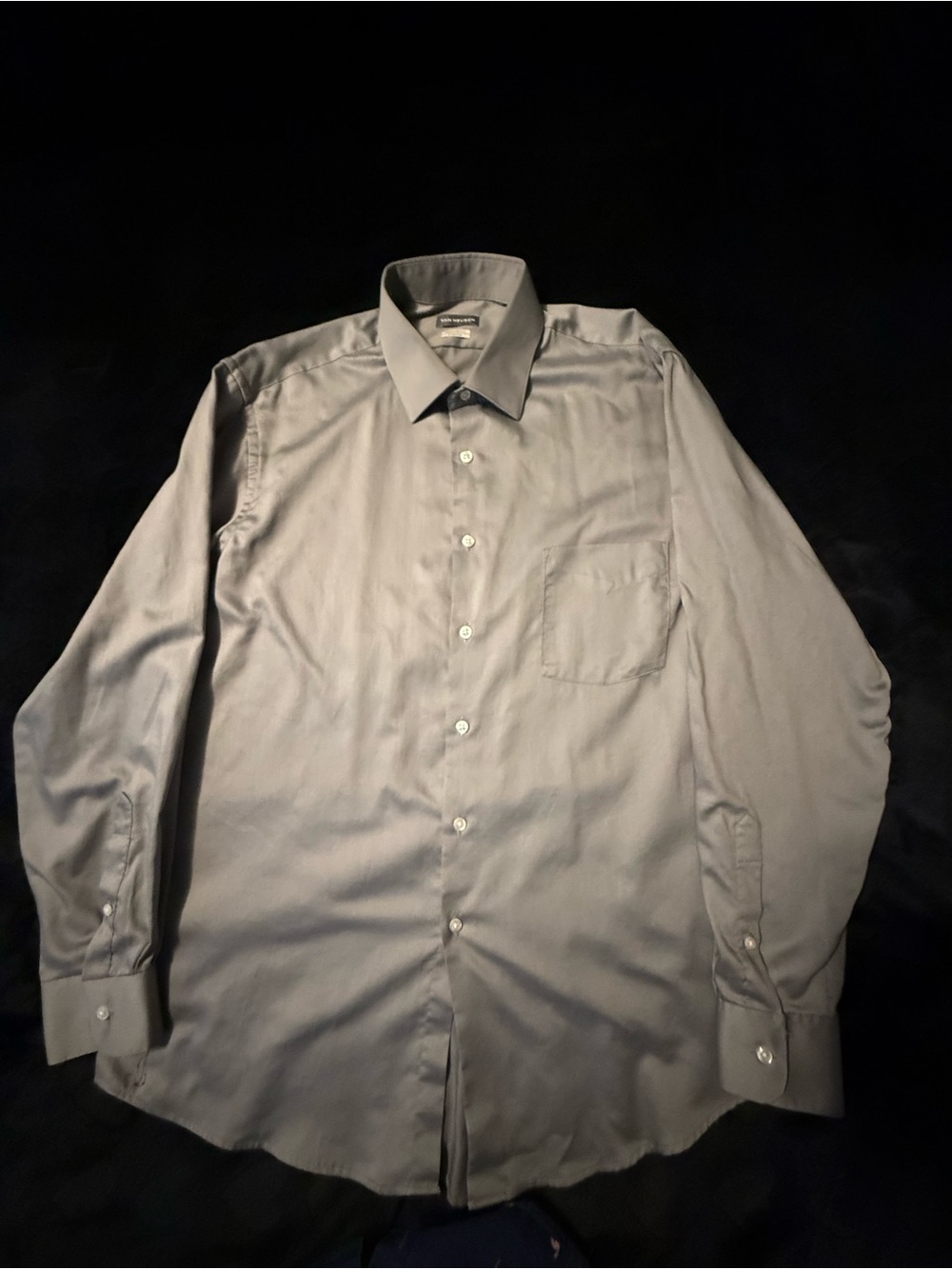 Van Heusen Men's Long-Sleeve Dress Shirt - Light Gray